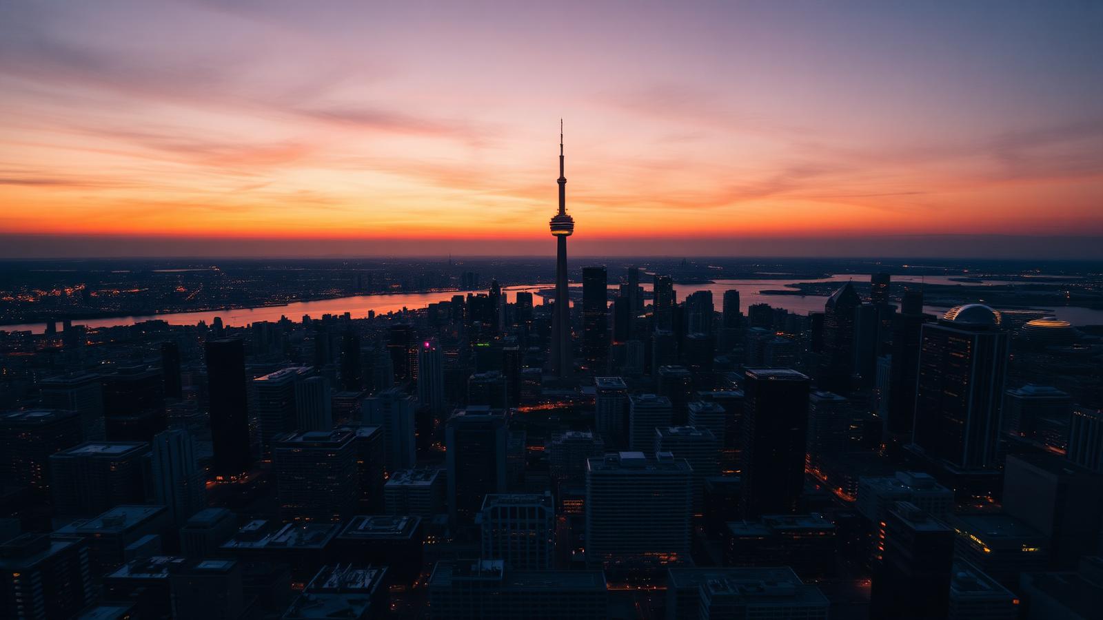 Aerial view of the Greater Toronto Area